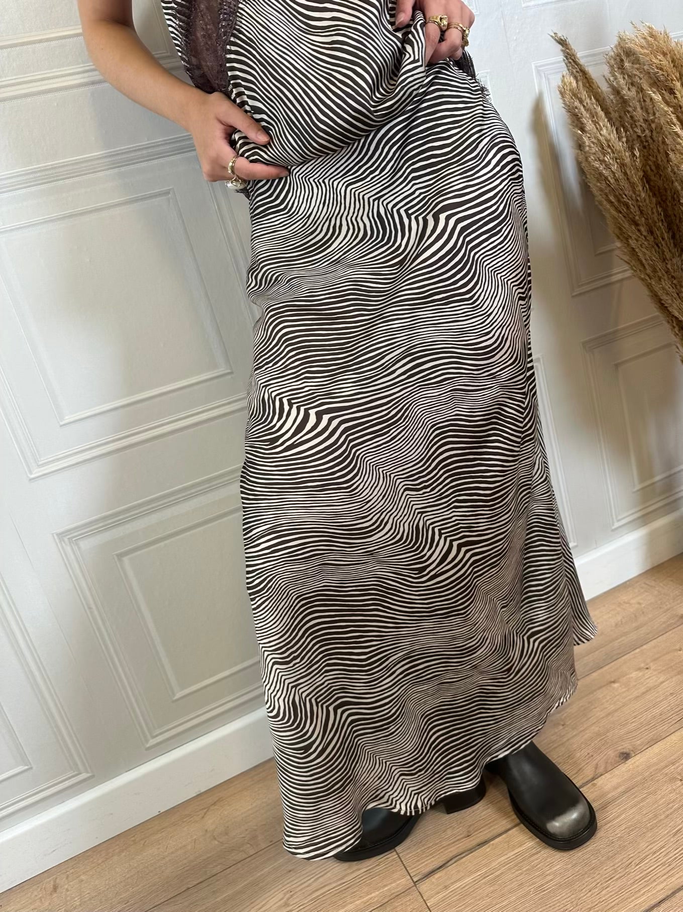 Gonna lunga raso fantasia zebrata- Haveone