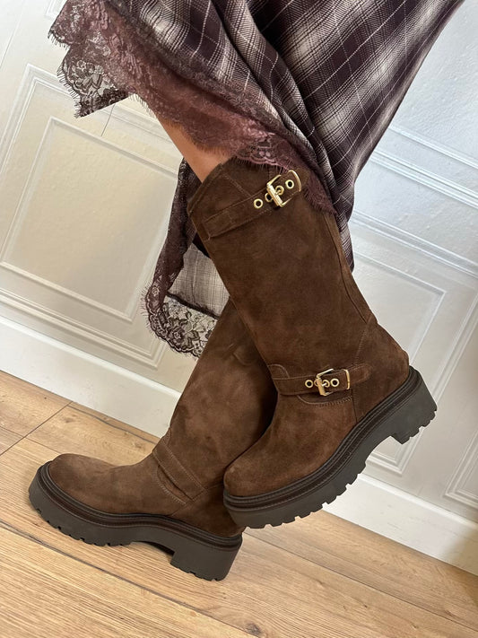 Biker in camoscio moro - Divine Follie