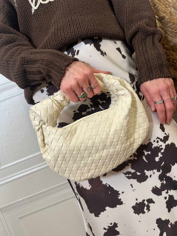 Borsa piccola intrecciata nodo - Hola