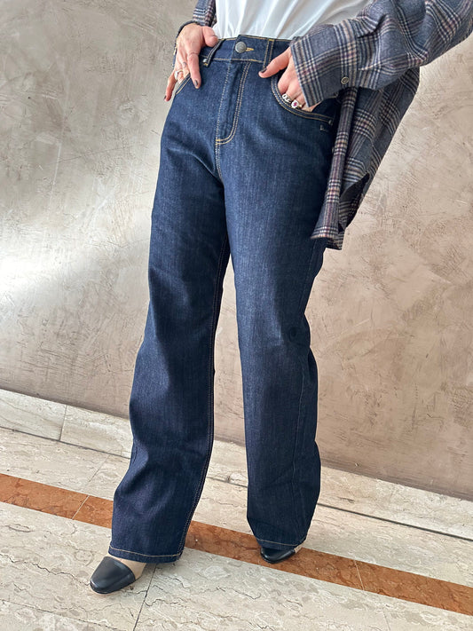 Jeans palazzo scuro - Berna