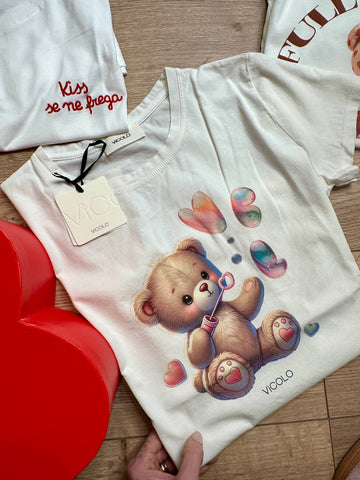 T-shirt orsetto bolle di sapone - Vicolo