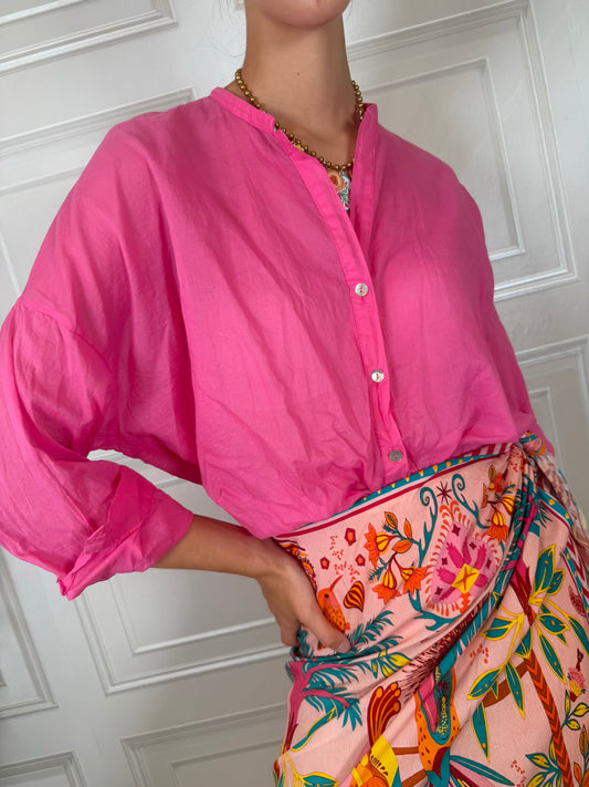 Camicia mussola fucsia - Tensione In