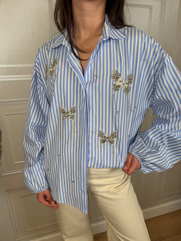 Camicia farfalle e strass - Vicolo