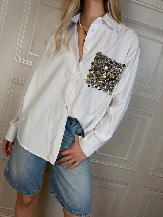 Camicia tasca paillettes - Tensione In