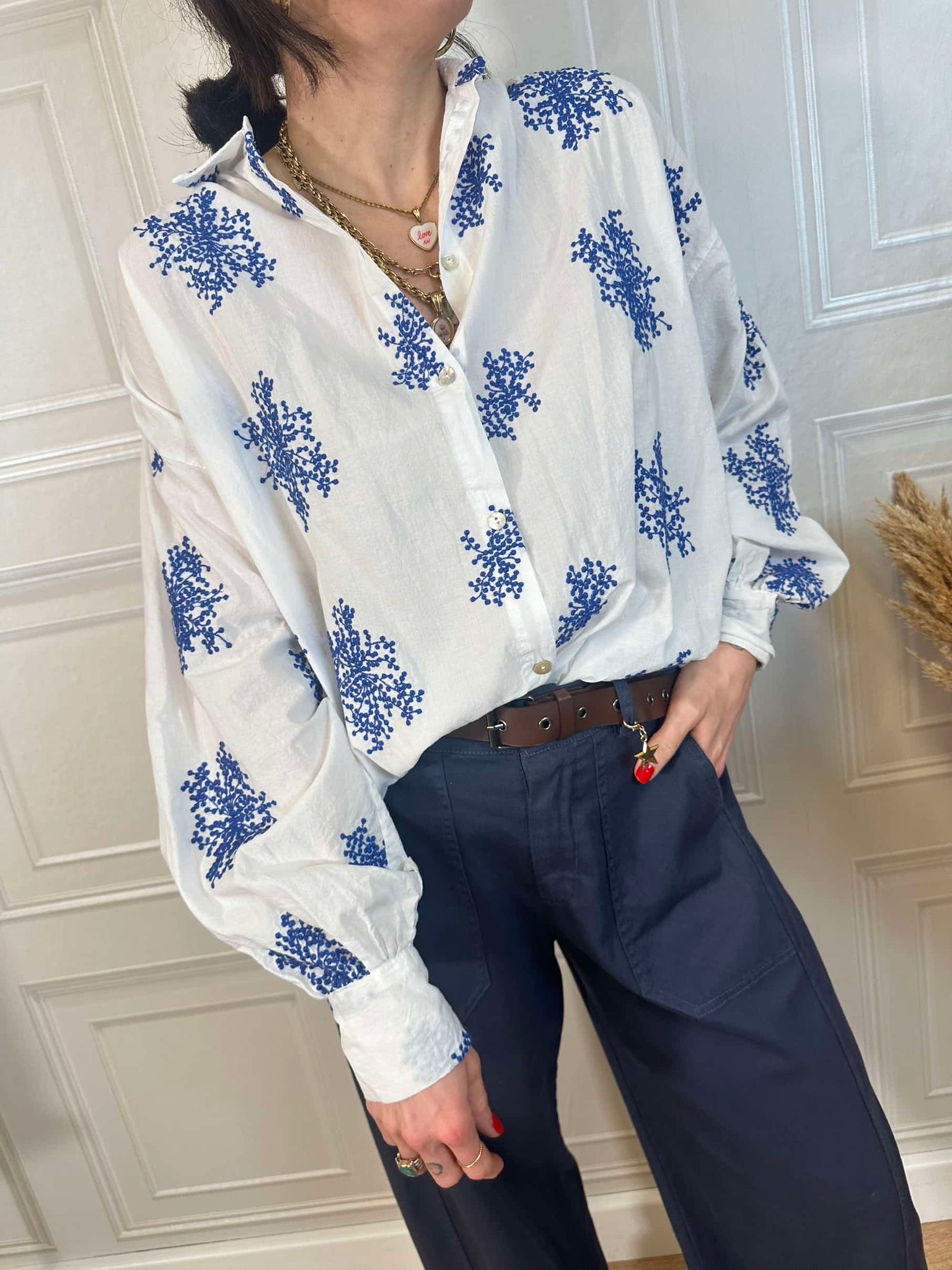 Camicia mussola ricami - SusyMix