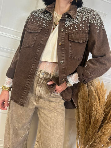 Giacca camicia strass - SusyMix