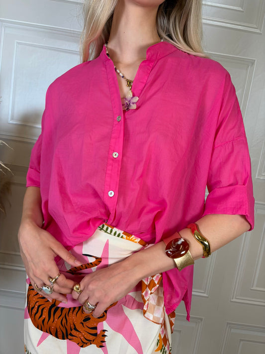 Camicia mussola fucsia - Haveone