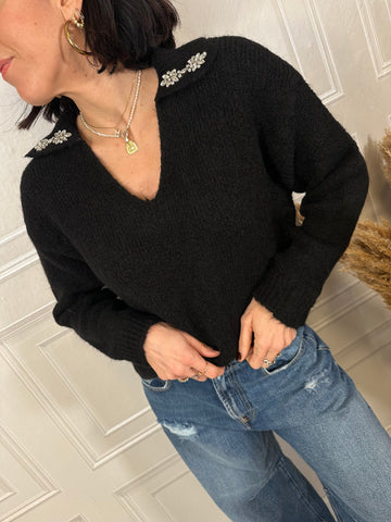 Pull Cabochon colletto - Vicolo