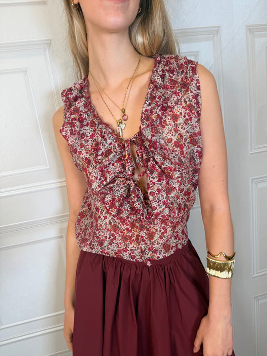 Camicia fiori volant - Kikisix