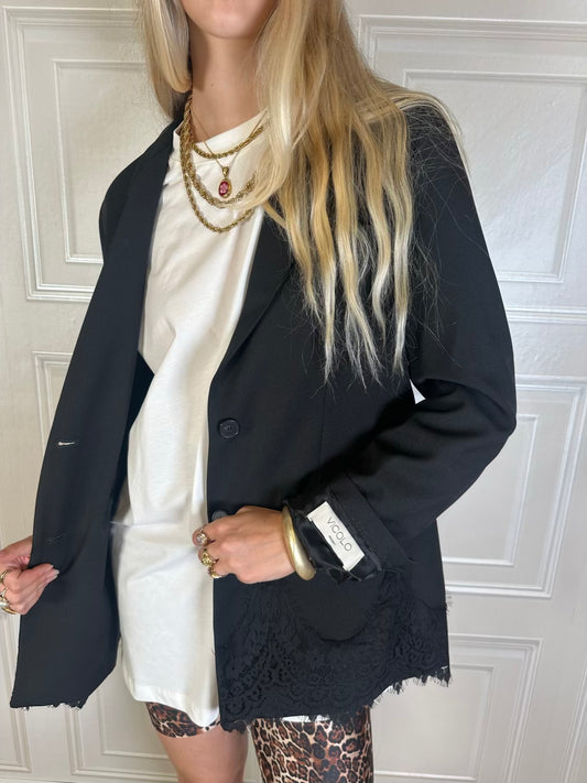 Blazer nero pizzo - Vicolo