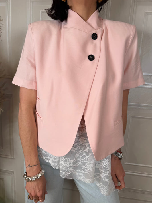 Giacca rosa manica corta - Haveone