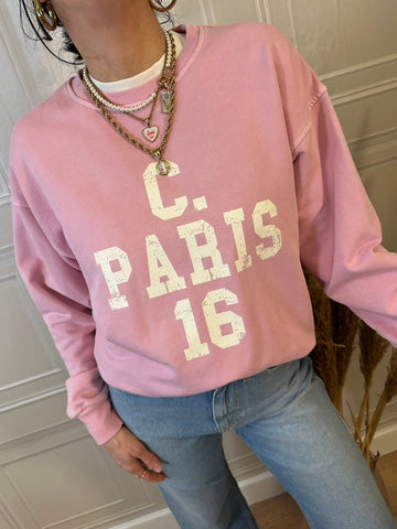 Felpa rosa paris - Tensione in