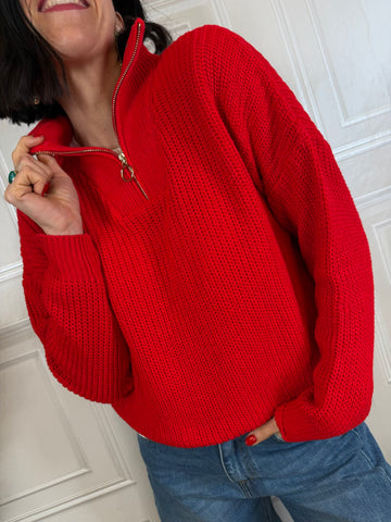 Maglia cotone zip - HaveOne