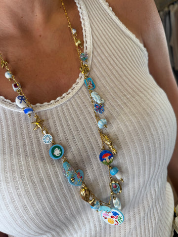 Collana Favignana multicharms - Hola