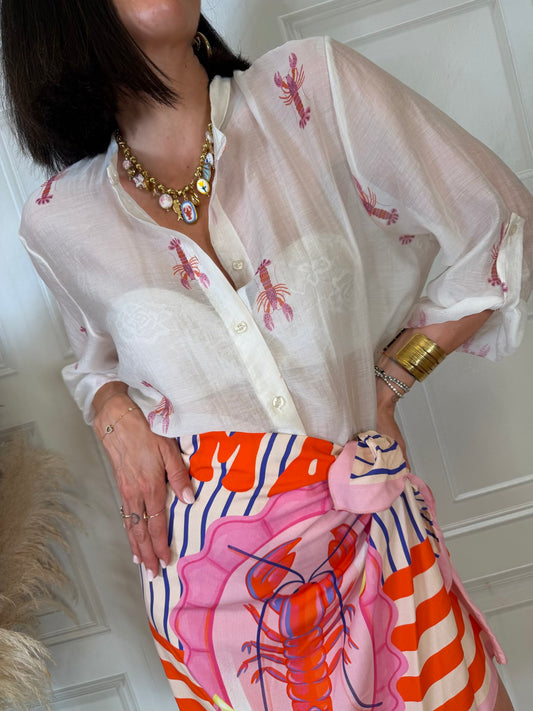 Camicia aragoste rosa - Haveone