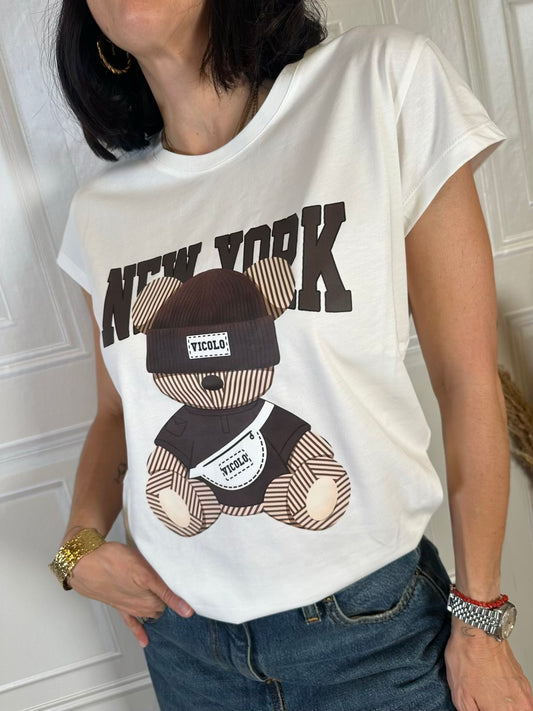 T-shirt New York orsetto - Vicolo