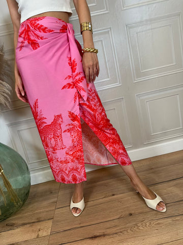 Gonna pareo lungo pink Panther - Tensione in