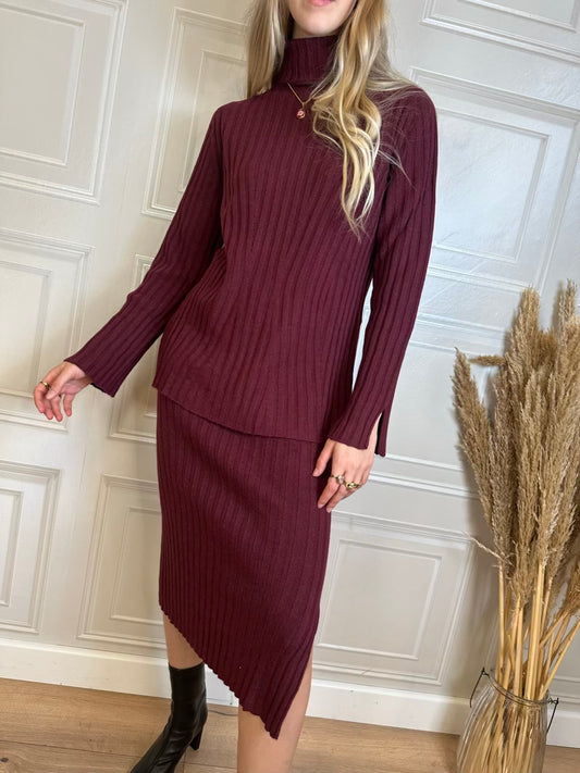 Coordinato in maglia gonna e Pull - vicolo