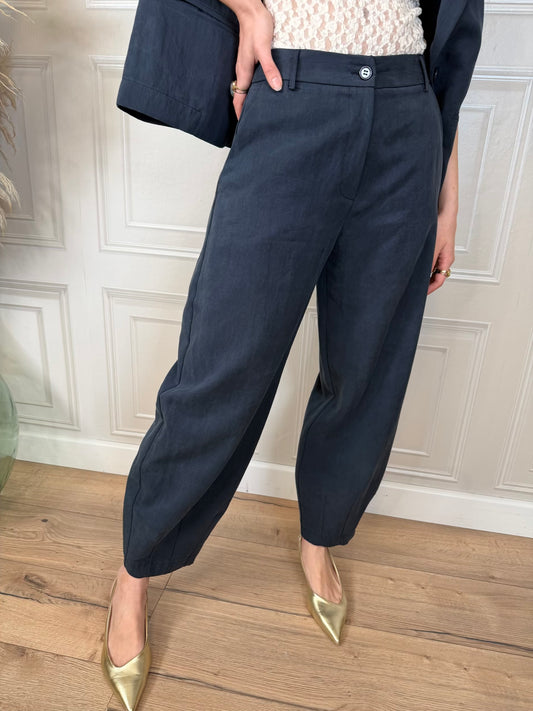 Pantalone ballon soft touch blu - Kikisix