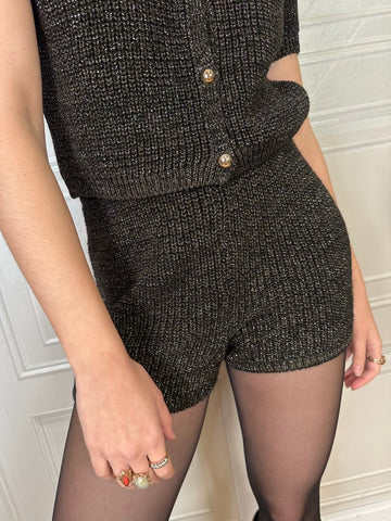 Shorts maglia lurex - Kikisix