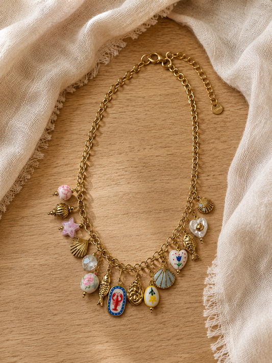 Collana Capri multicharms - Hola