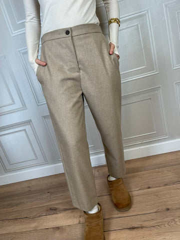 Pantalone carrot flanella - Vicolo