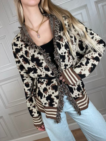 Cardigan Alanui animalier - Vicolo