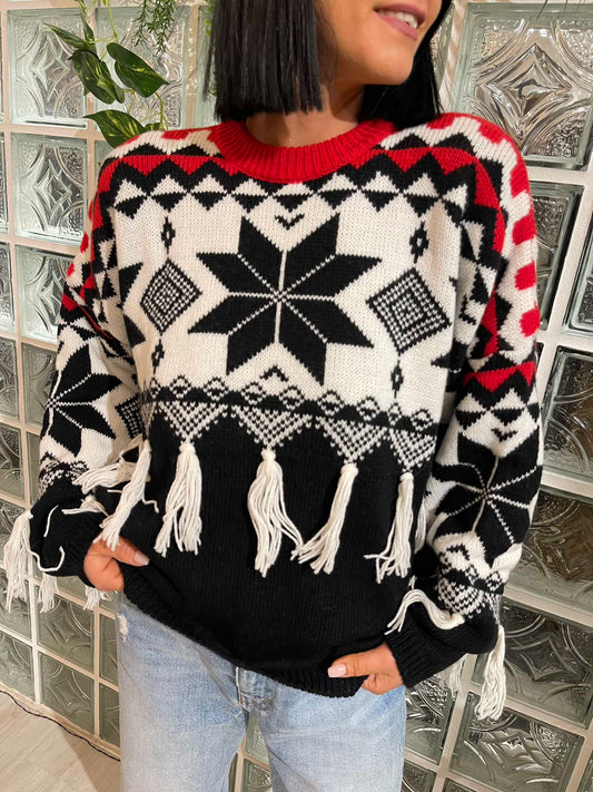 Pull fantasia con frange - Vicolo