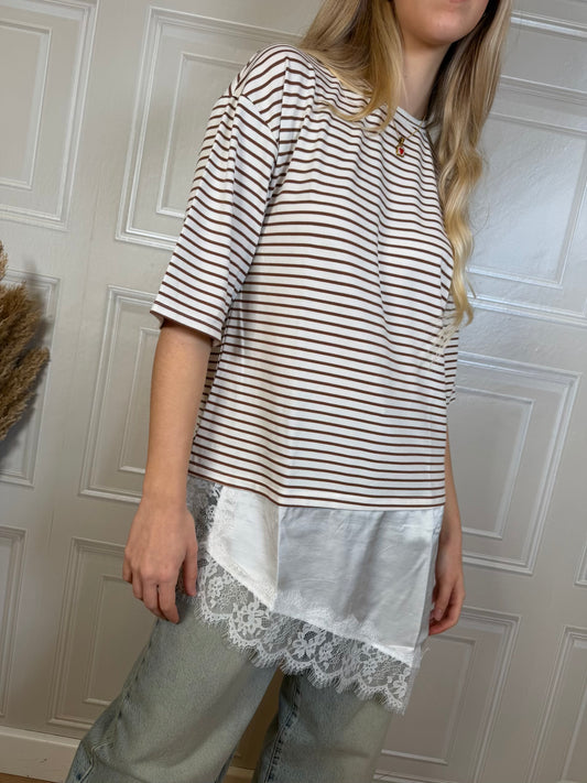 Maglia righe e pizzo - SusyMix