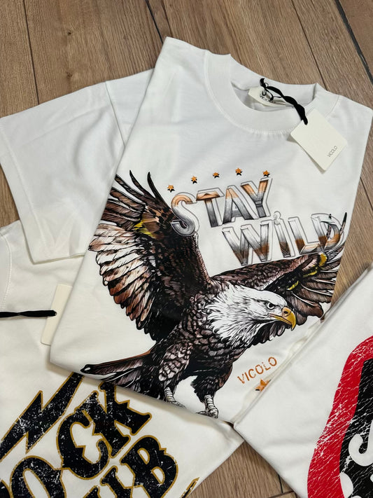 T-shirt stay wild aquila - Vicolo