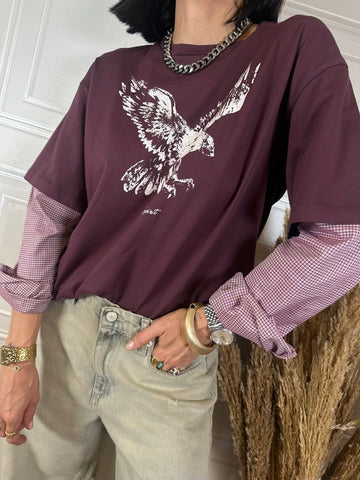 Maglia camicia aquila vintage - Philia Loft