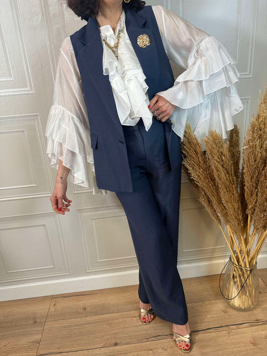 Coordinato gilet e pantalone spilla - SusyMix