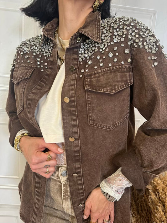 Giacca camicia strass - SusyMix