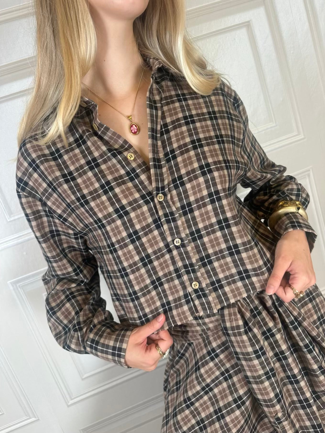 Camicia scozzese crop - Vicolo