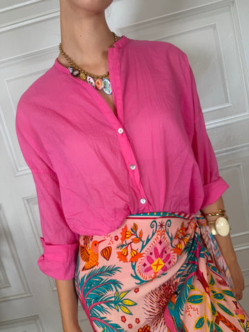 Camicia mussola fucsia - Tensione In