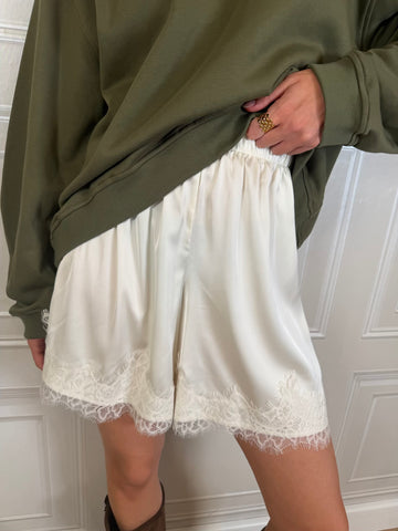 Pantaloncino lingerie pizzo panna - HaveOne