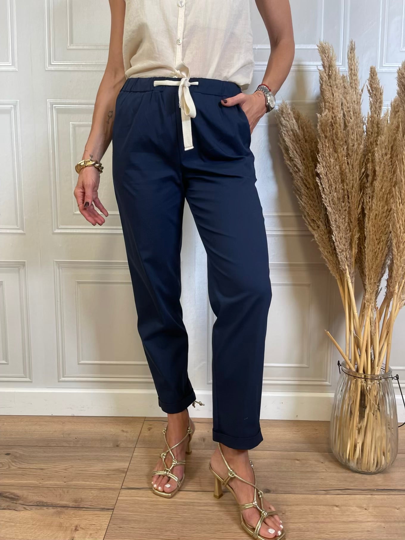 Pantalone jogger in cotone - Vicolo