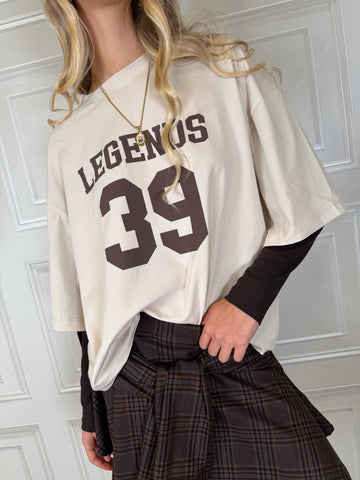 T-Shirt college bicolor burro - Haveone