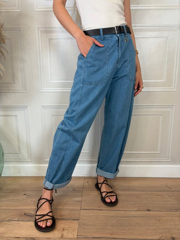 Pantalone egg fit denim - SusyMix