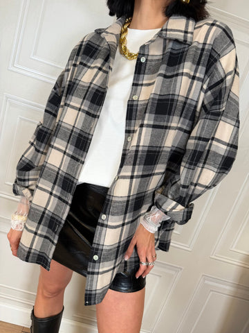 Camicia check burro e nero - Susymix