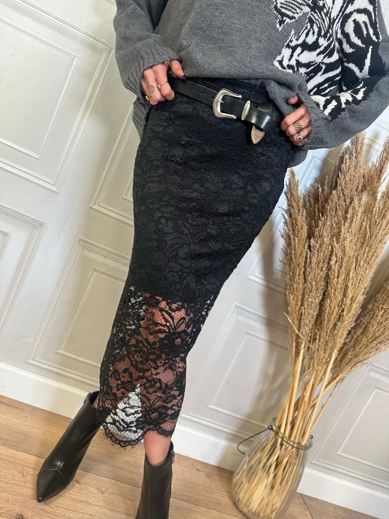 Gonna longuette pizzo - Tensione In