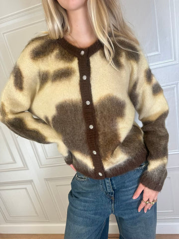 Cardigan cow gioiello - Philia Loft