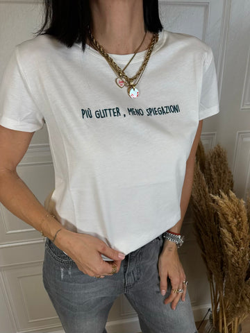 T-shirt più glitter meno spiegazioni - Vicolo