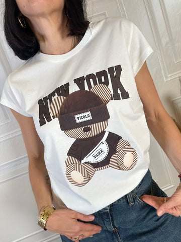 T-shirt New York orsetto - Vicolo