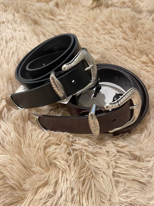 Cintura in pelle stile cowboy - Haveone