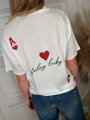 T-shirt cuoricino glitter - Kikisix