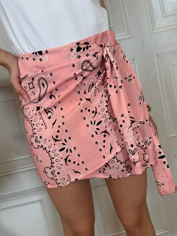 Gonna pareo corta rosa bandana - Tensione in