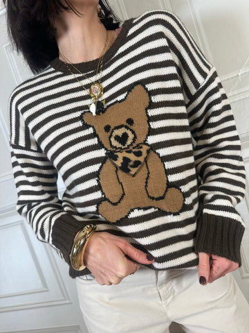 Pull orsetto righe - Philia Loft