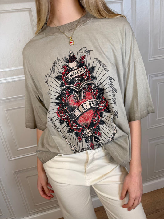 T-shirt Rock Club Baby grigio - Haveone
