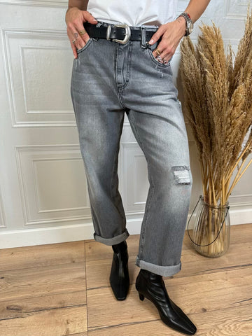 Jeans mom fit risvoltino - Philia Loft